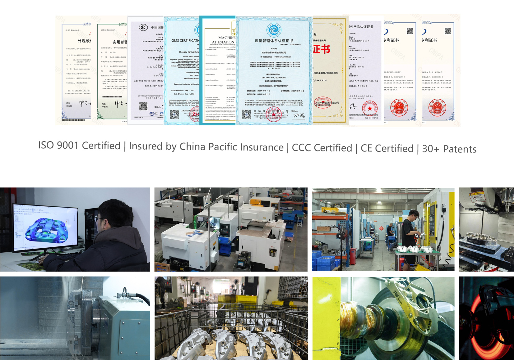 Certified manufacturing backed by established quality management systems